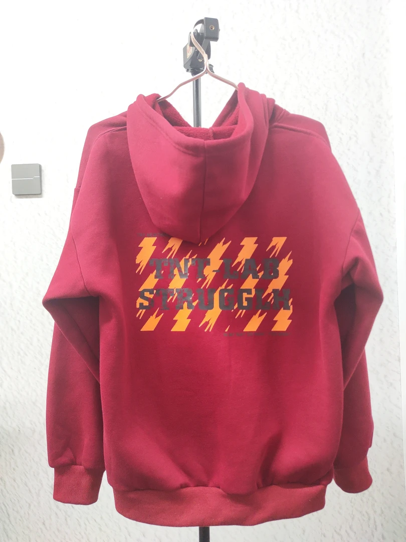 0814张浩2025新款中国风慵懒字母印花宽松百搭加绒版卫衣女款