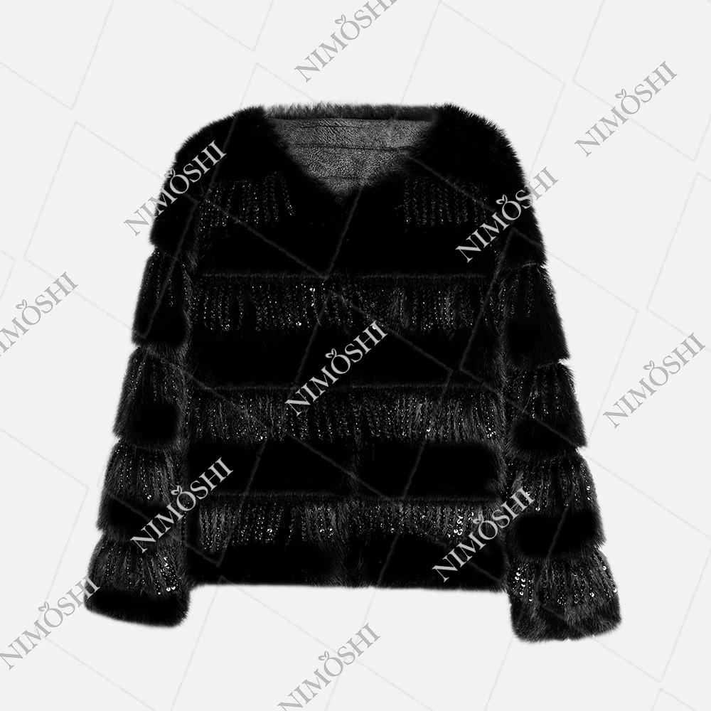 【娴儿专属】新款钉珠星星重工气质百搭宽松外套冬季L5113