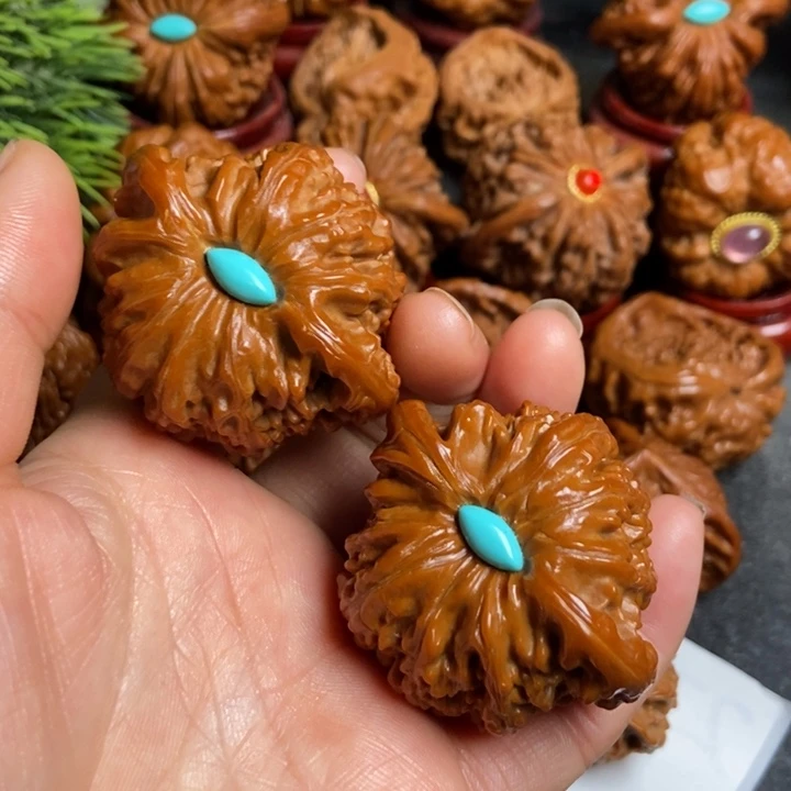 文玩核桃把件46白狮子257