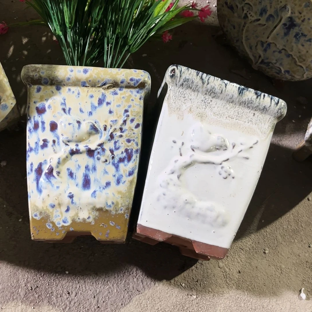 紫砂花盆次品次品颜色随机