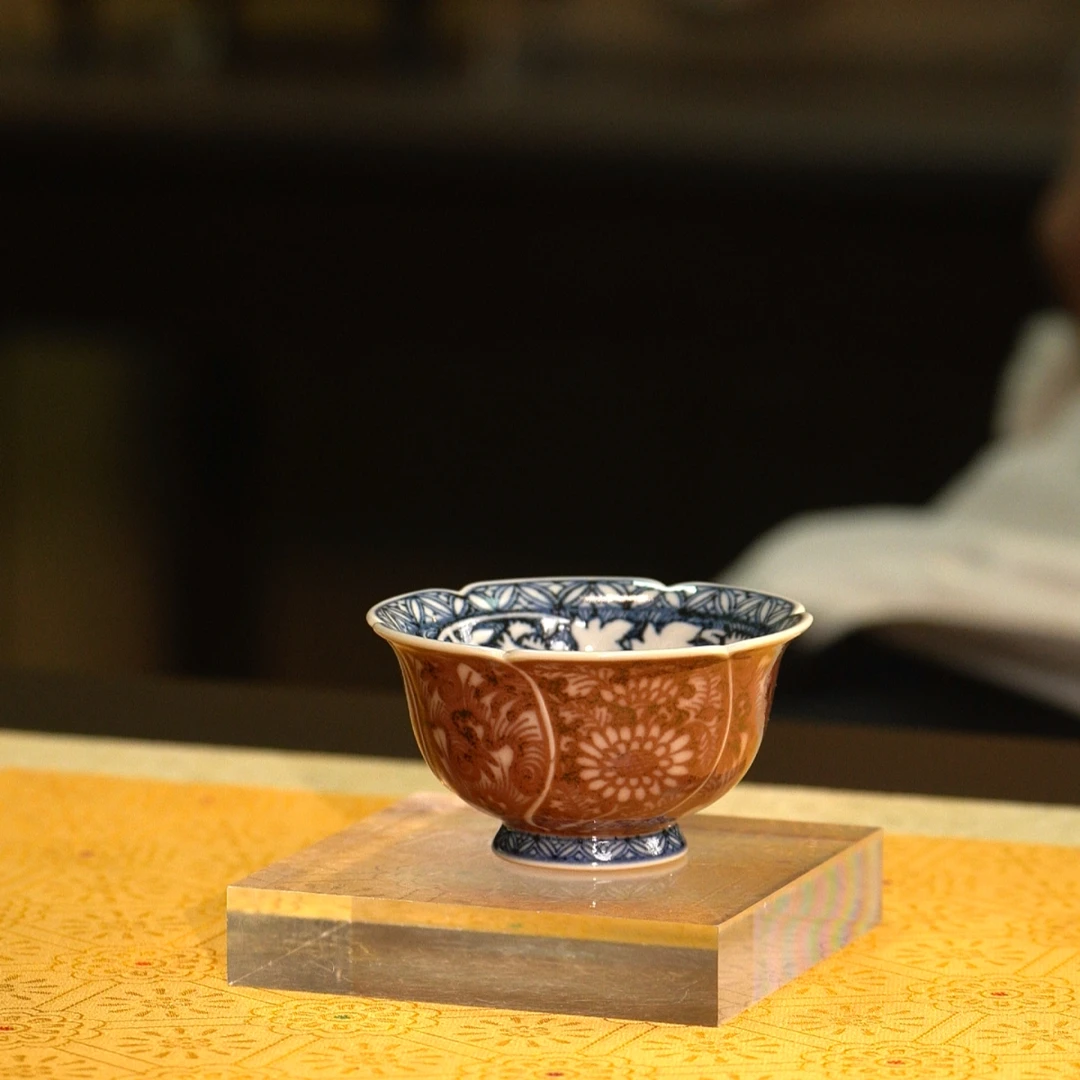 CHT内模印四海如歌•花口压手杯cht2508015