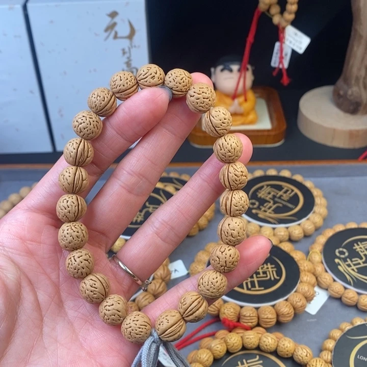 桃核手串玉化皮12 （尺寸误差0.5之间）