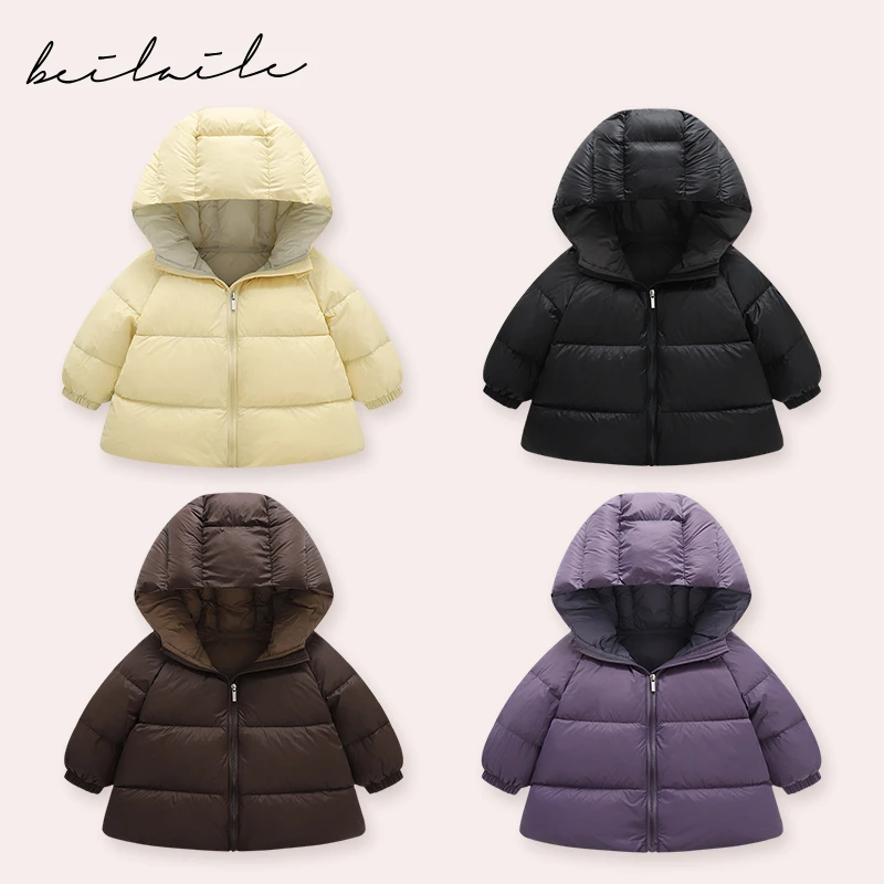 【三防加厚羽绒 】婴儿童衣服宝宝羽绒外套白鸭绒厚i23