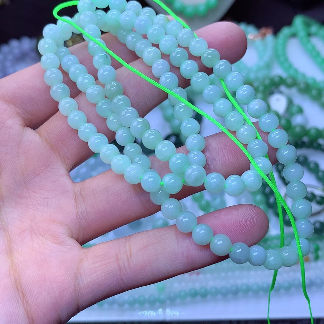 翡翠毛衣链未镶嵌