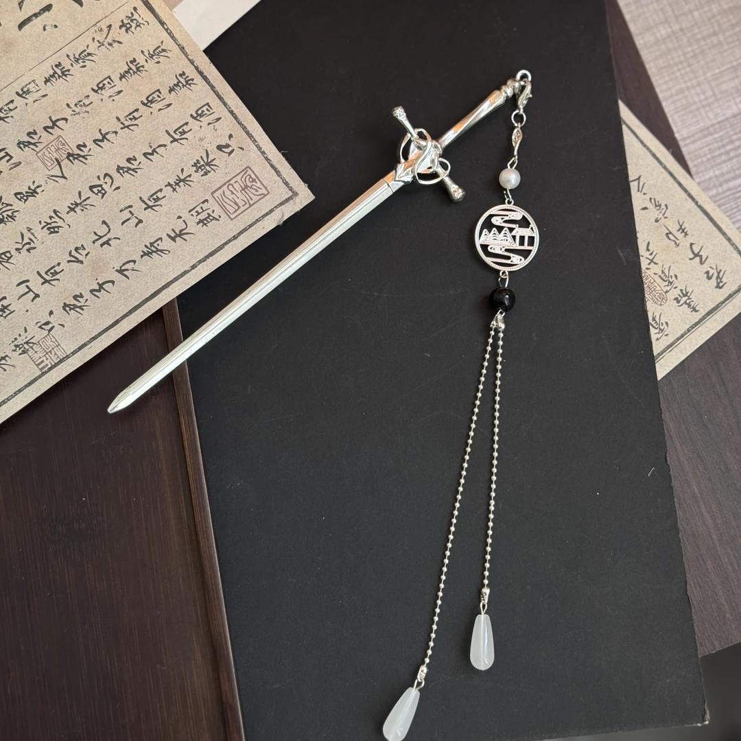 银色【剑簪】古风汉服配饰