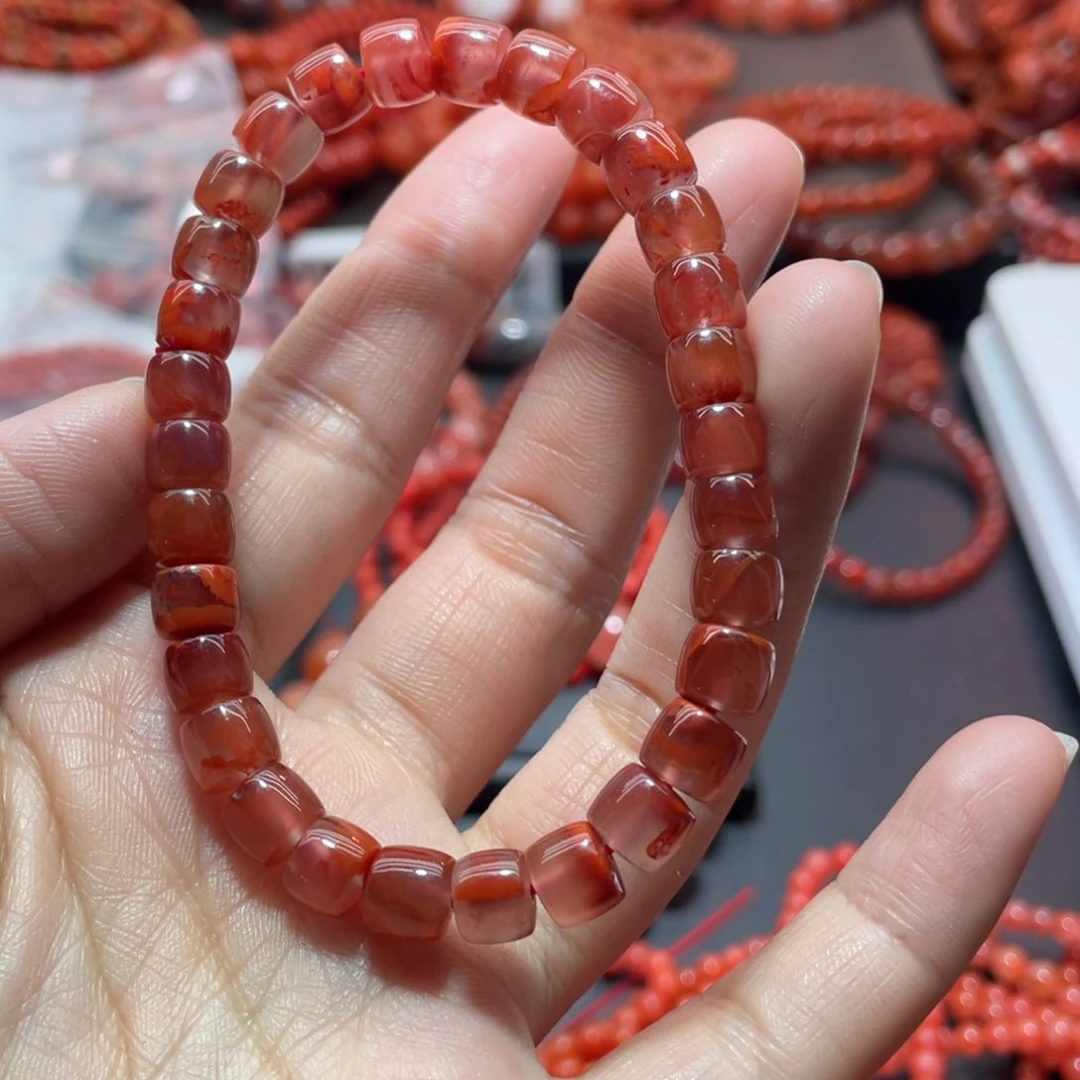 南红玛瑙手链未镶嵌