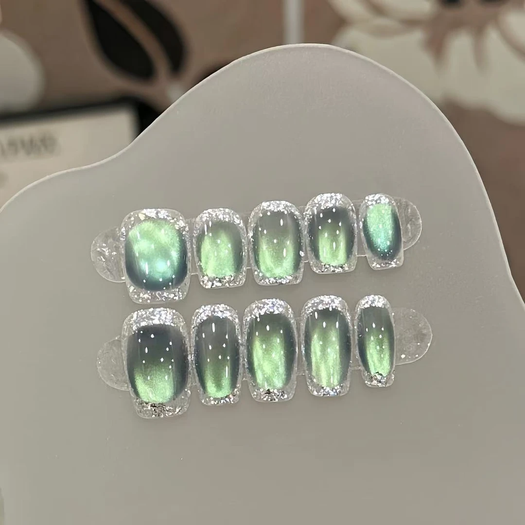 青苹果猫光-Naier奈儿轻奢高定美甲10片装