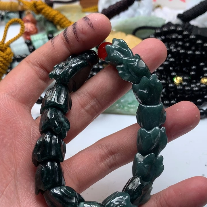 颈饰未镶嵌翡翠保真天然a货翡翠