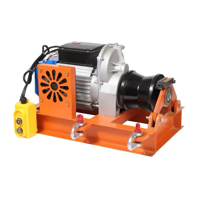 电缆绞磨机牵引机便携式拉放小型电动220v绞盘拉线缆牵引神器