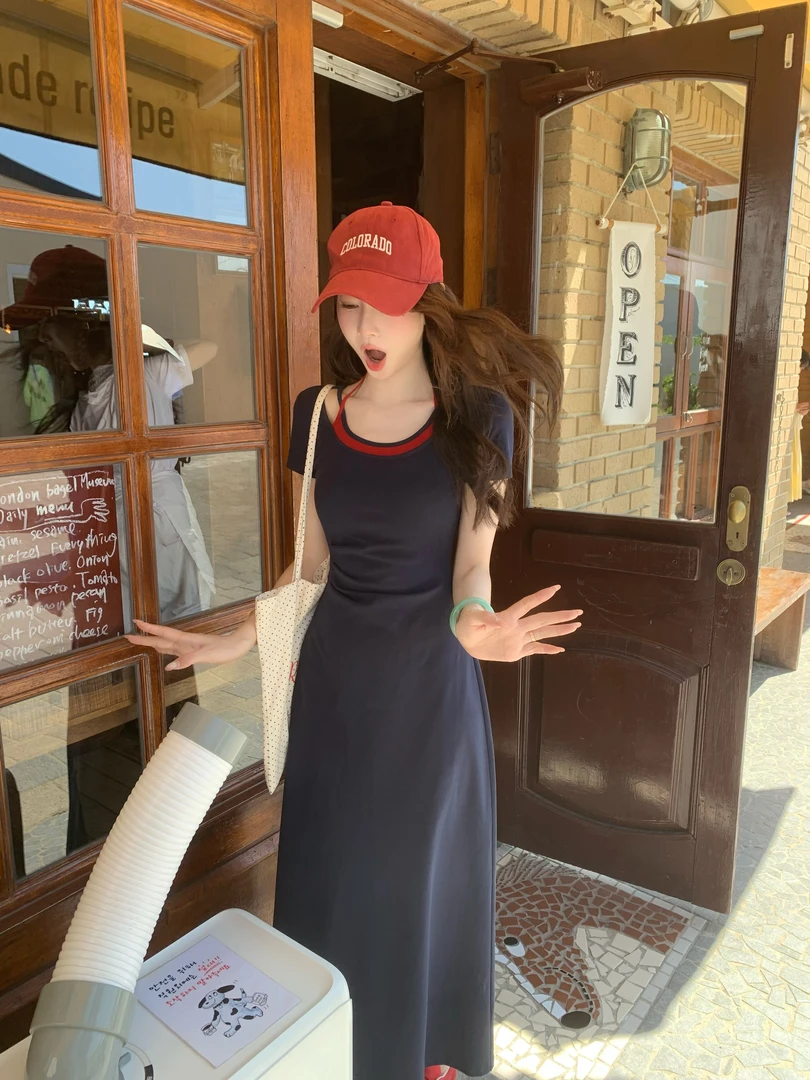 EIA一尧【心动一刻】韩系纯欲日常显瘦连衣裙女夏气质休闲氧气长裙