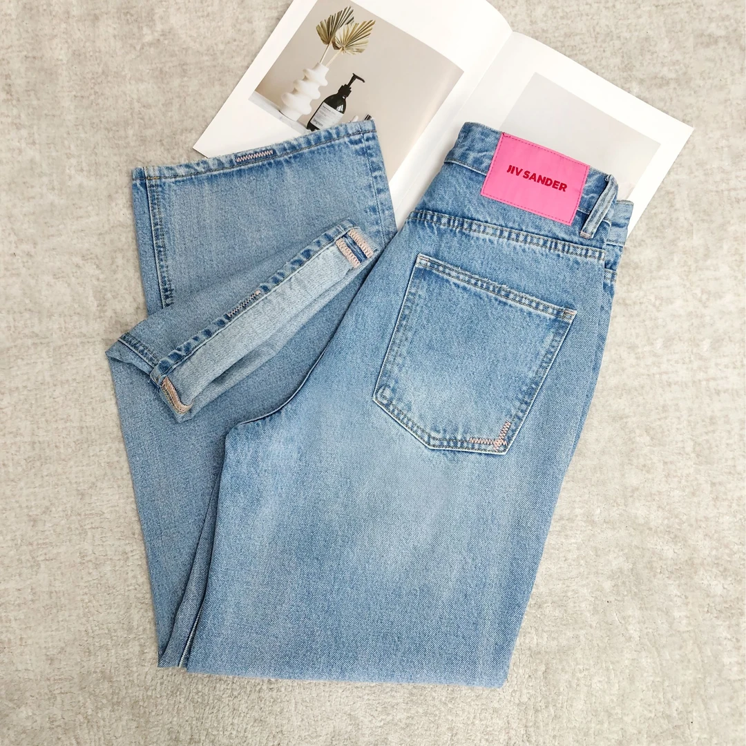 花XY【381】66  MWMA春款新款无弹时尚百搭宽松窄版阔腿牛仔裤