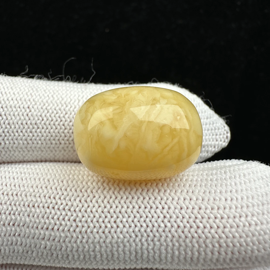 Y8484天然蜜蜡制品 桶珠墩子14.8x20mm2.7克抖音基地发货