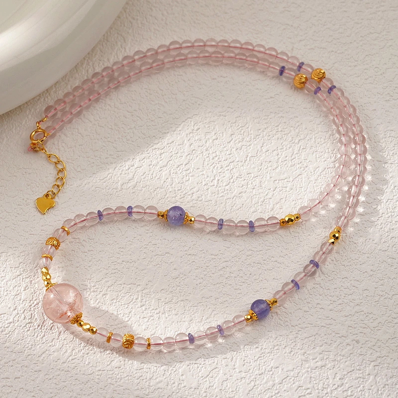 【智者之爱】水晶项链925（天然珠宝多样性发其一）