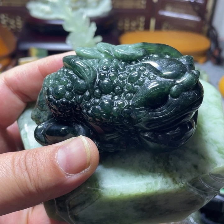 【闪购商品】未镶嵌蛇纹石玉摆件W***W