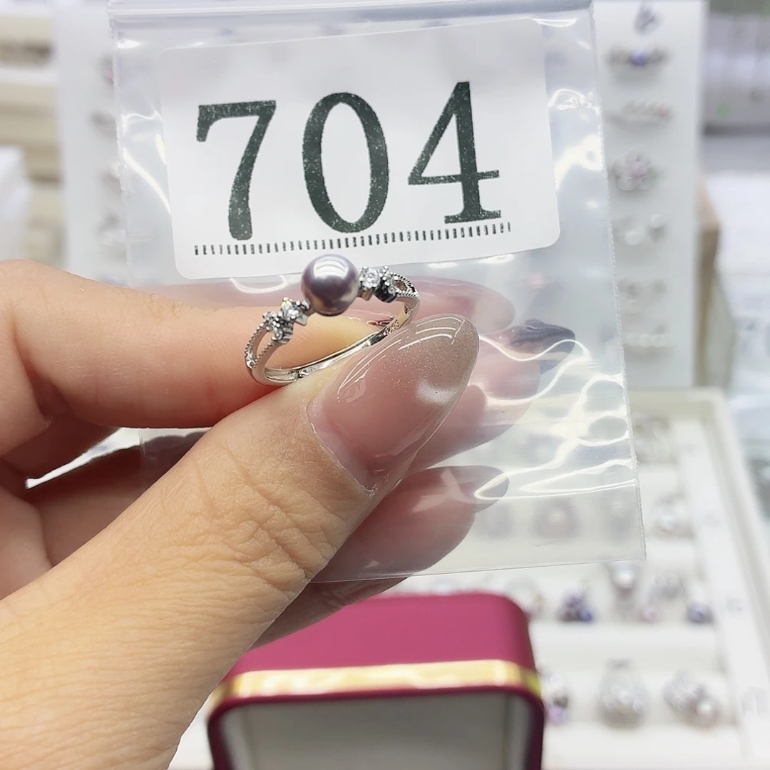 安***珠宝奇石银S925镶嵌淡水珍珠704