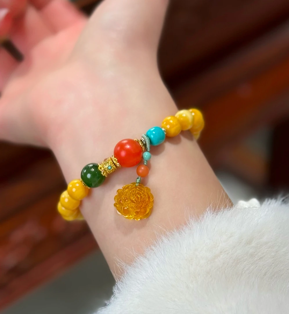 定制款·满蜜蜜蜡串