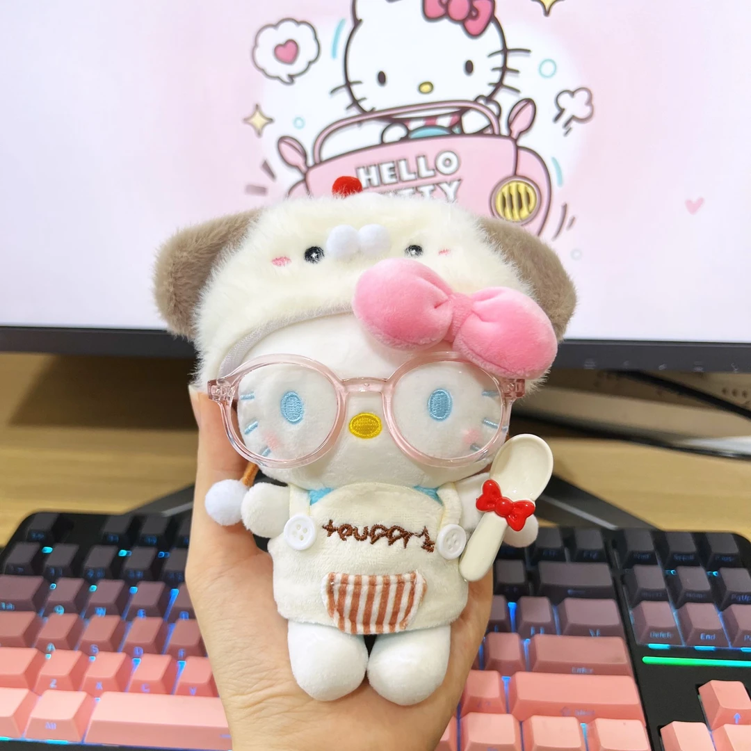 【热卖款】正版HelloKitty毛茸茸挂件玩偶diy毛绒圣诞节礼物送女生