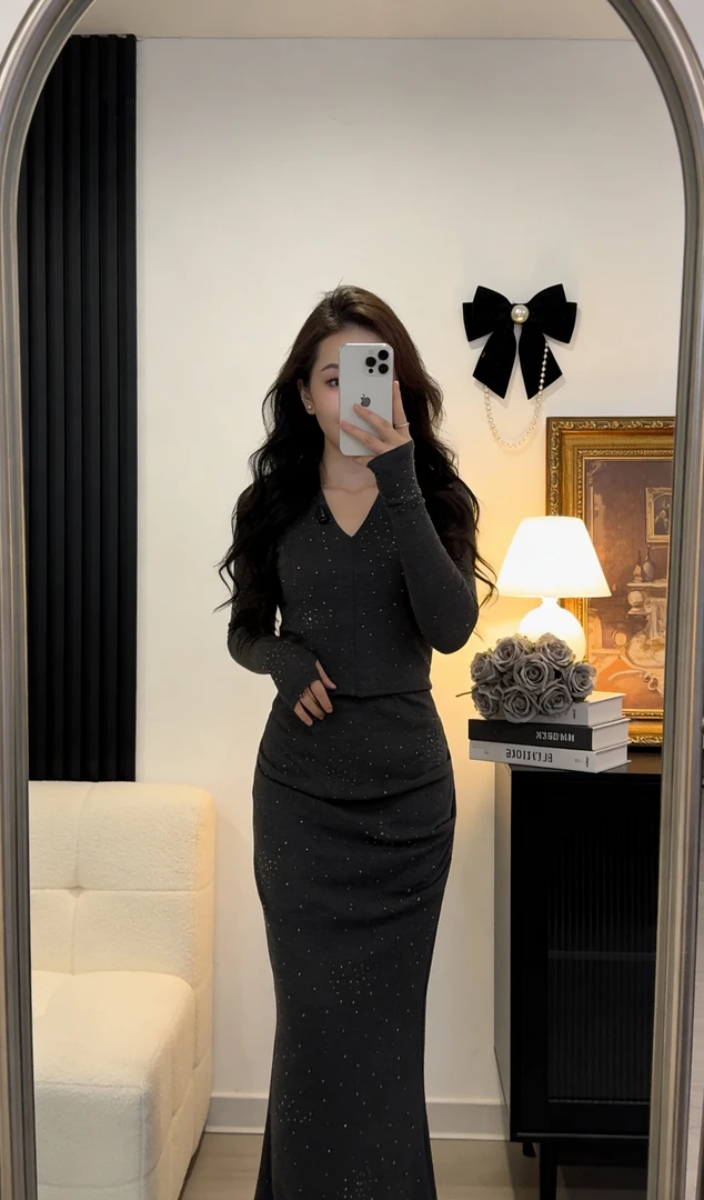 新疆包邮简约轻奢风时尚气质款套装