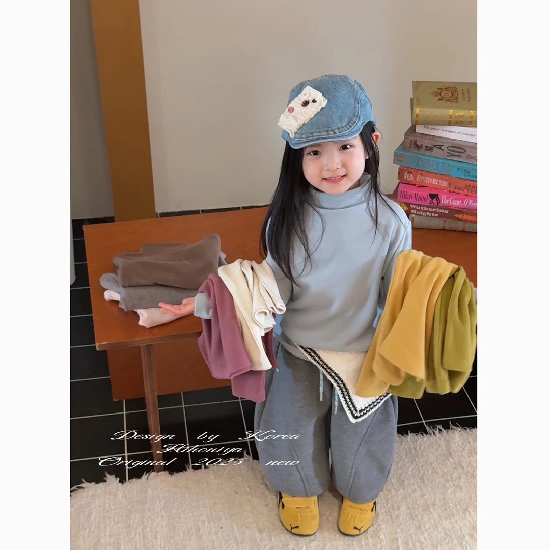 【羊毛奶芙绒】二Hihoniya~2025秋冬亲子糖果高领巨软糯高弹打底衫