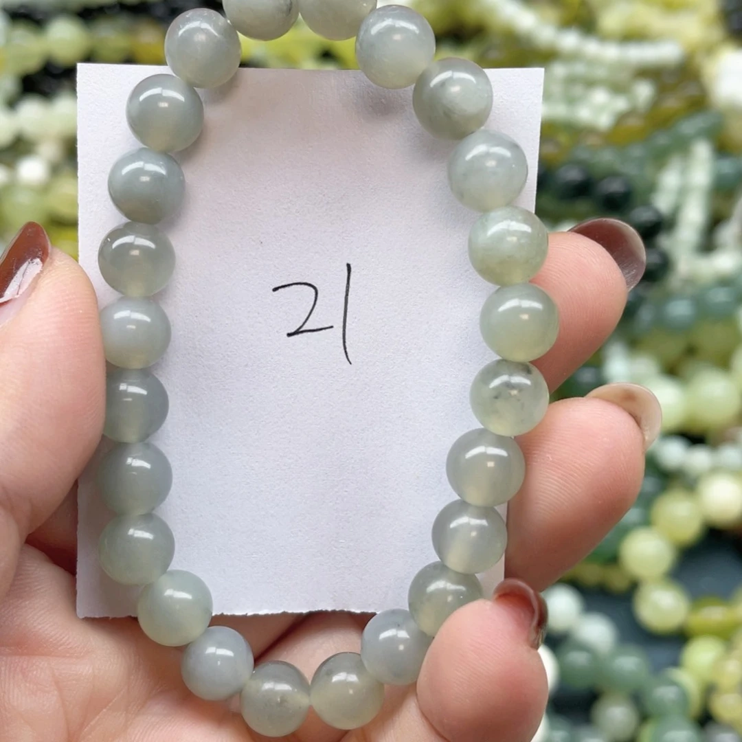 未镶嵌蛇纹石玉手链