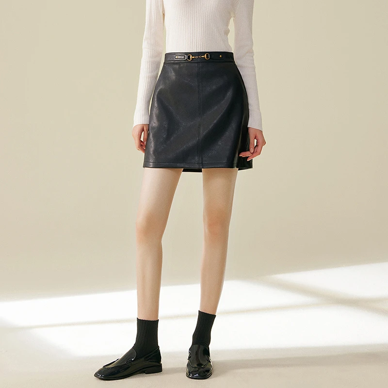 【小余专属】MOFAN摩凡秋新款黑色半身裙MDB477829