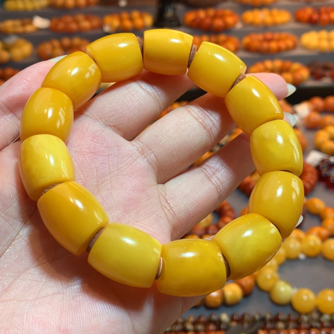 【闪购商品】手串蜜蜡未镶嵌吉*龙蜜蜡手串