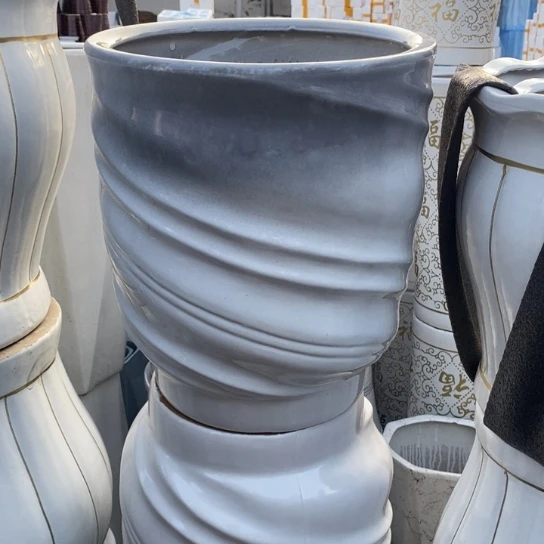 渐变灰螺旋纹大号口31高36