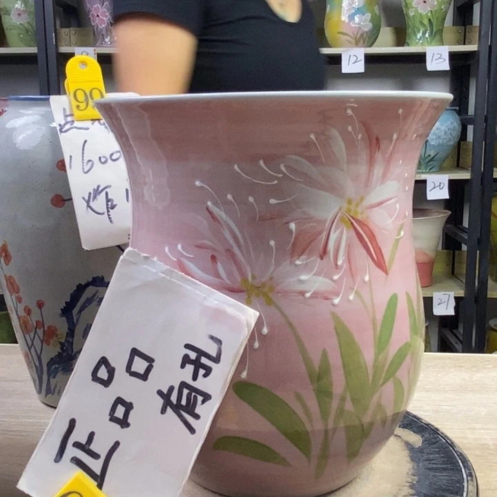 景德镇高温陶瓷花盆