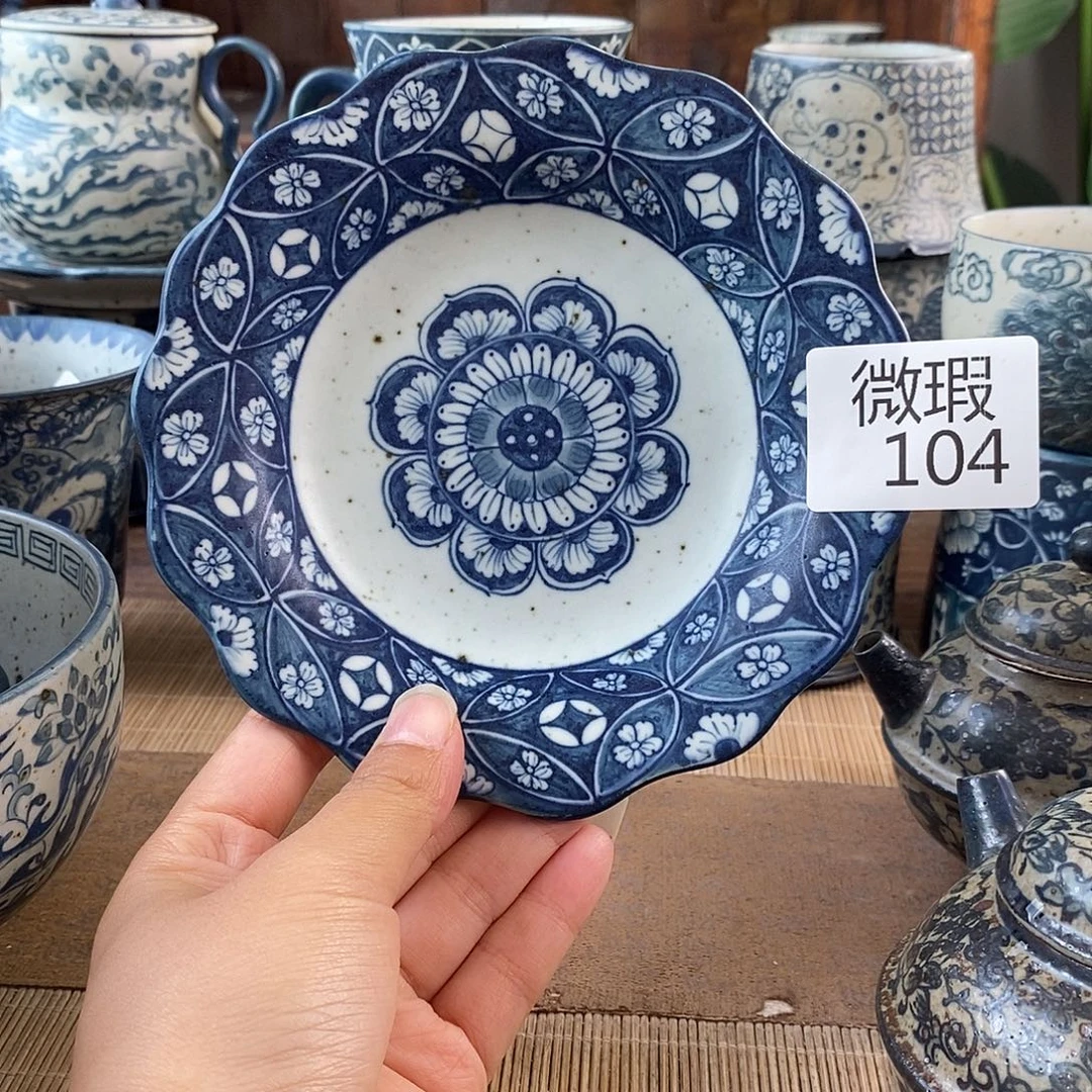 手工手绘青花高温陶瓷