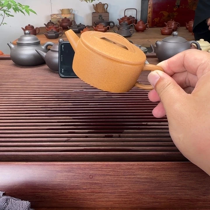 悟***方紫砂茶壶段泥微瑕