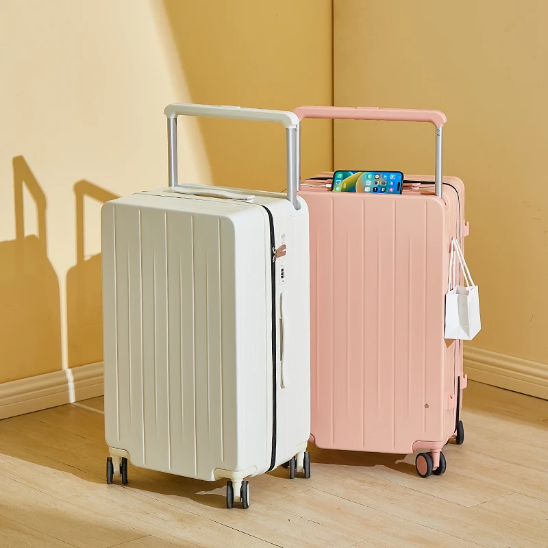 【工厂直销】三七分时尚行李箱学生密码学拉杆箱万向轮大容量旅行箱