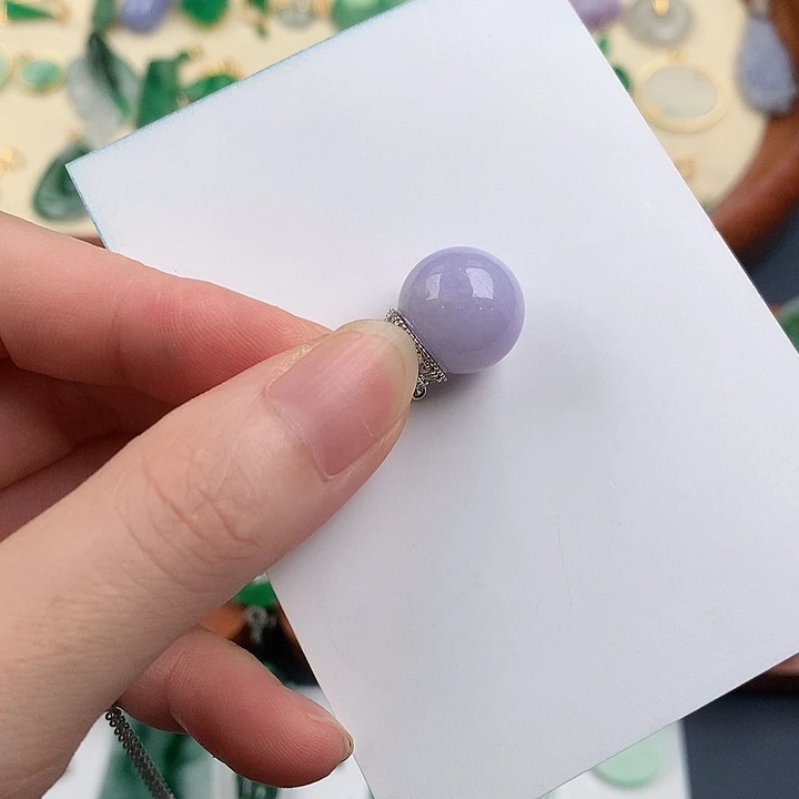 翡翠银S925镶嵌颈饰887534678656