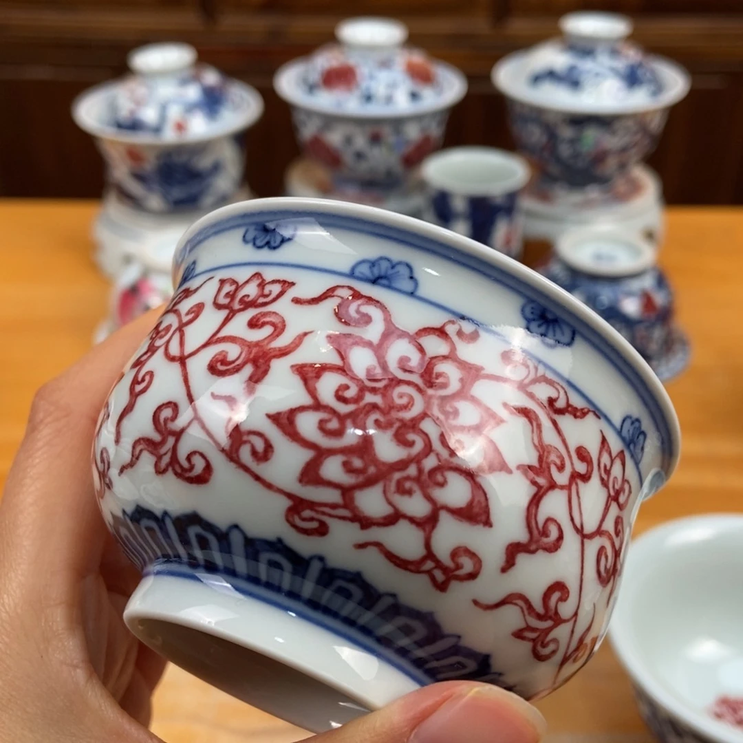 手绘现代茶具非古董