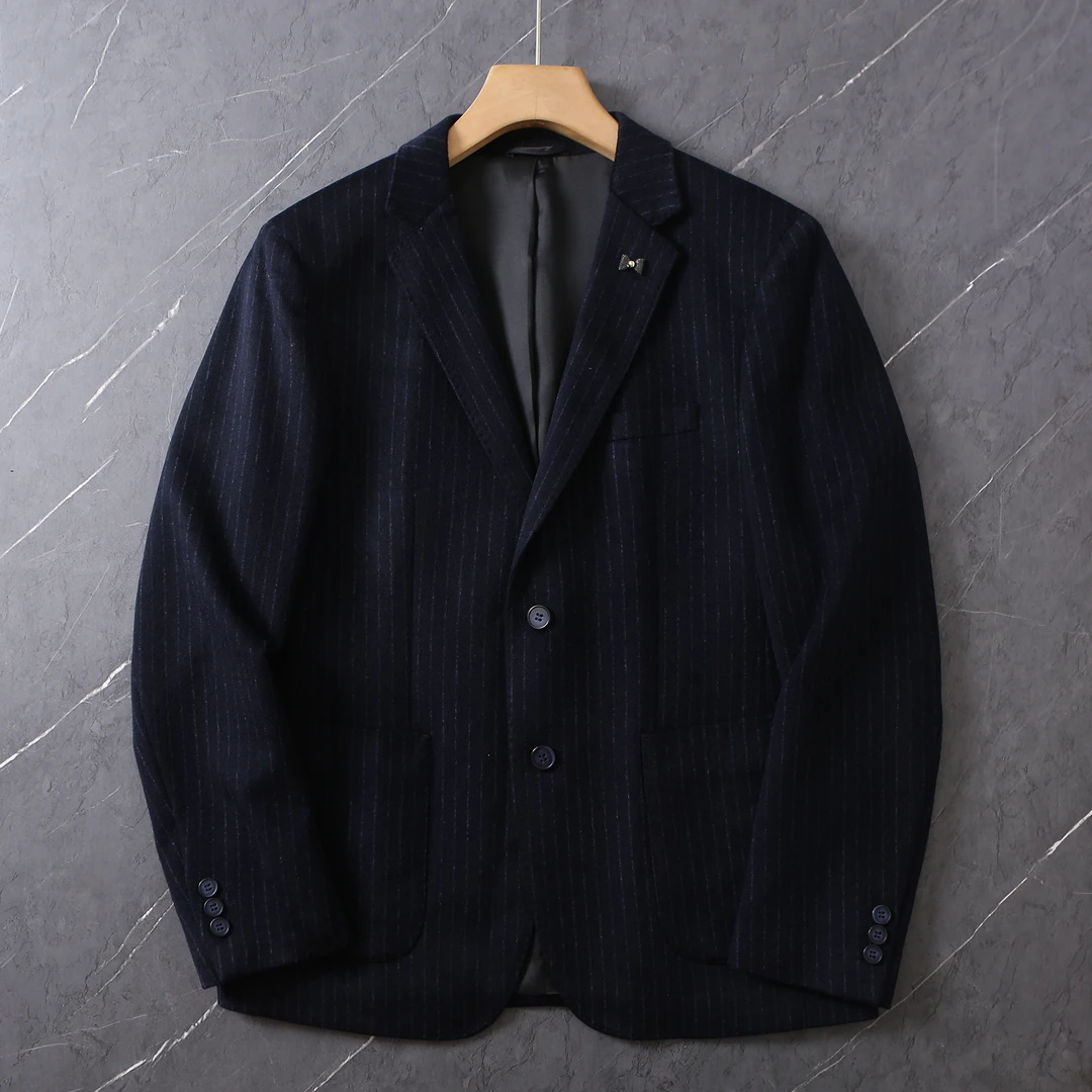 HS977剪标舒适绵羊毛商务休闲单西