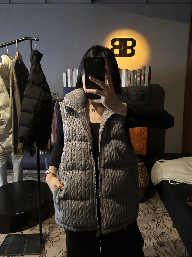 WGD林仔【羊绒棉服】休闲百搭男女同款保暖马甲棉服A283