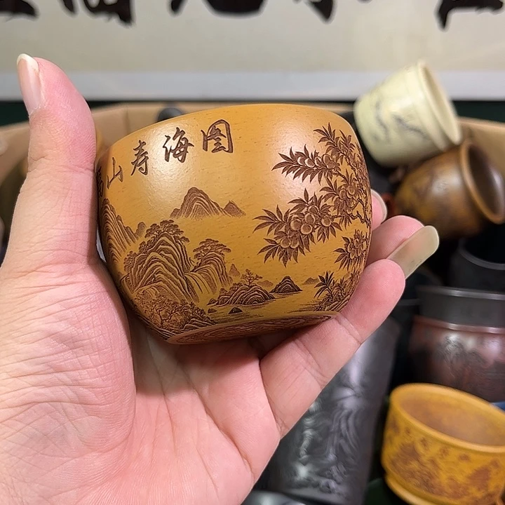 茶杯紫砂全手工紫砂主人杯