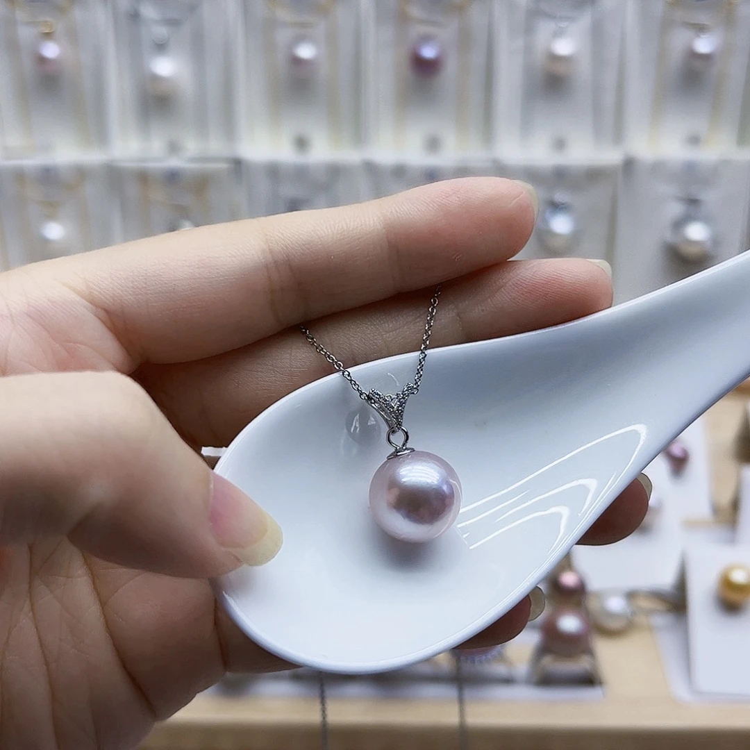 吊坠(赠链)银S925镶嵌淡水珍珠12.6