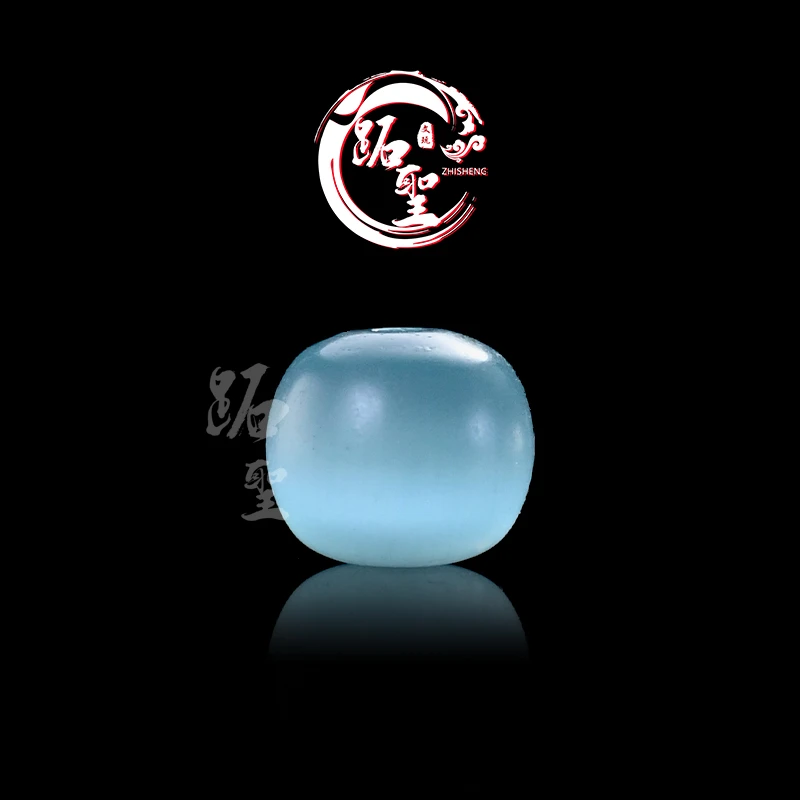 8/10MM浅蓝猫眼石老型桶珠单珠文玩手串手链配饰配珠散珠顶珠腰珠