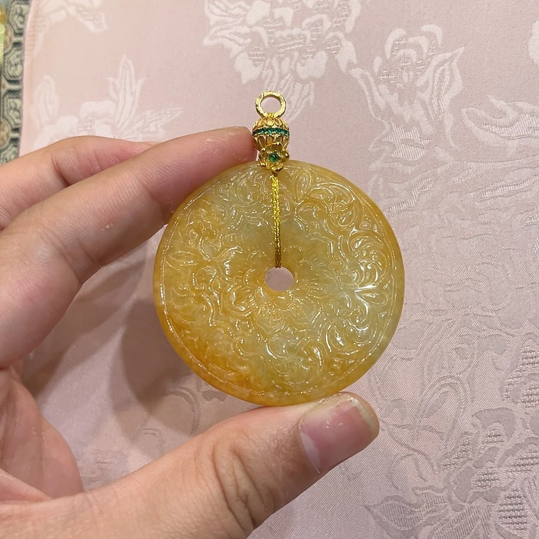 翡翠合金吊坠(赠链)
