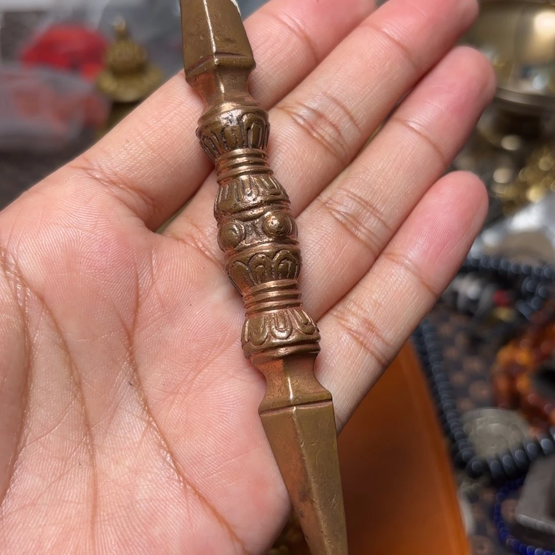 铜星月菩提吊坠项链