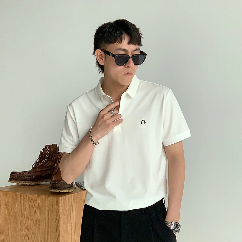 徐太浪210g透气速干短袖POLO衫男夏季宽松休闲青年高级感翻领上衣