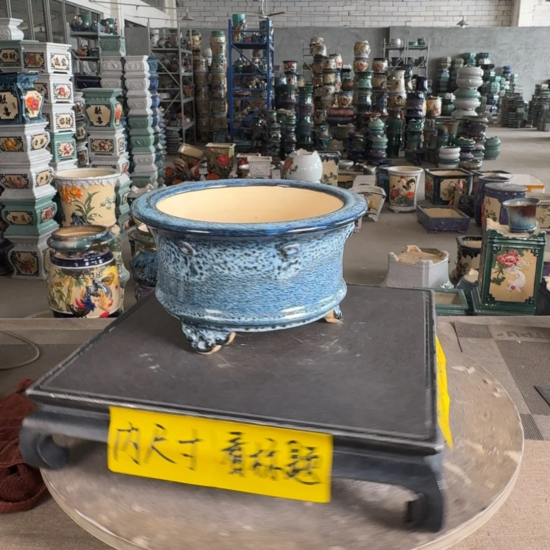 一风堂石湾花盆 内口17*9