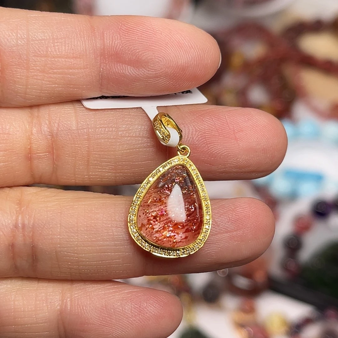 水晶18K金镶嵌颈饰订制