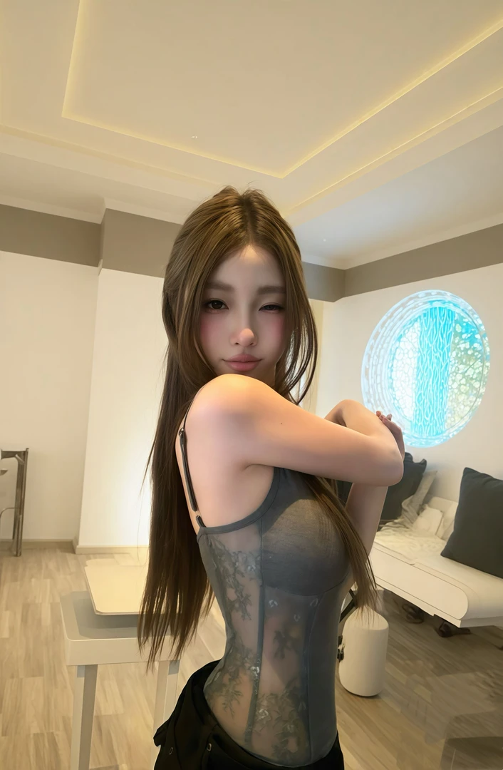 2025 夏季新款高级感纯欲性感辣妹蕾丝吊带连体衣配高腰休闲裤女