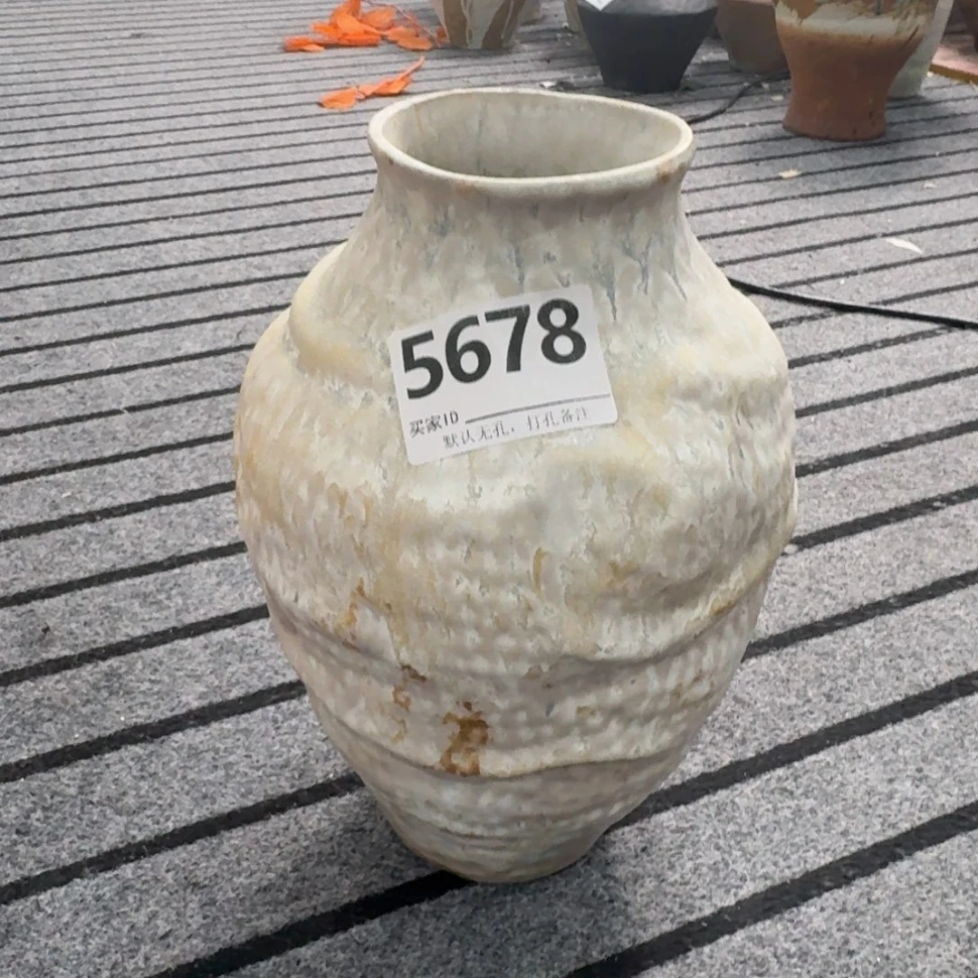 曾***亮陶摆件景德镇高温花瓶编码5678高28口8默认无孔