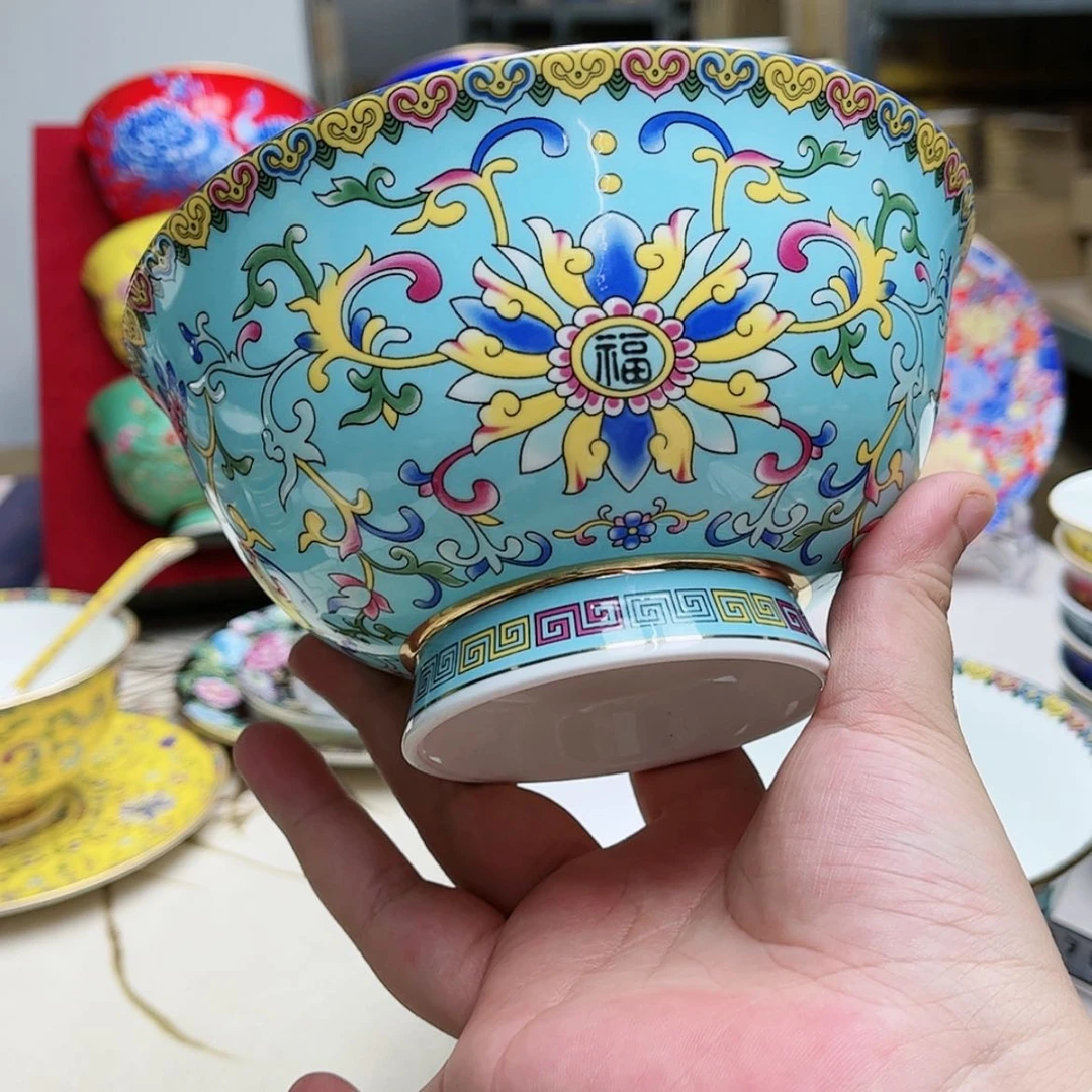 【闪购商品】珐琅6英寸1湖水蓝。。。。