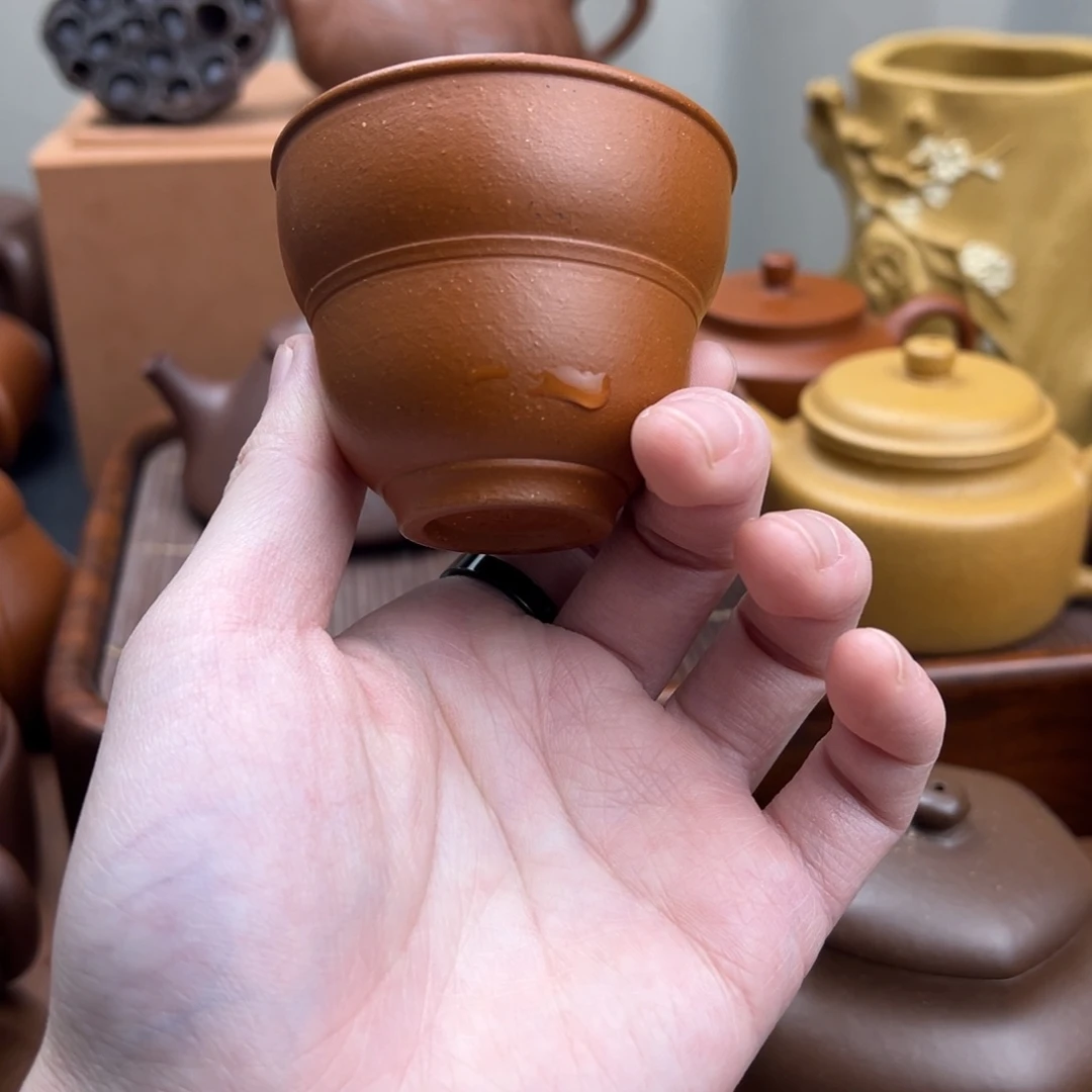 茶壶紫砂葫芦杯 红降坡