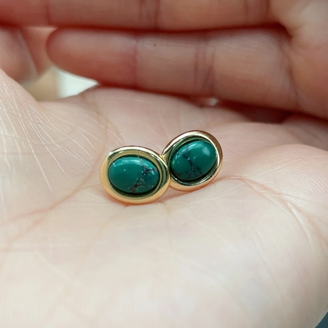 绿松石颈饰银S925镶嵌