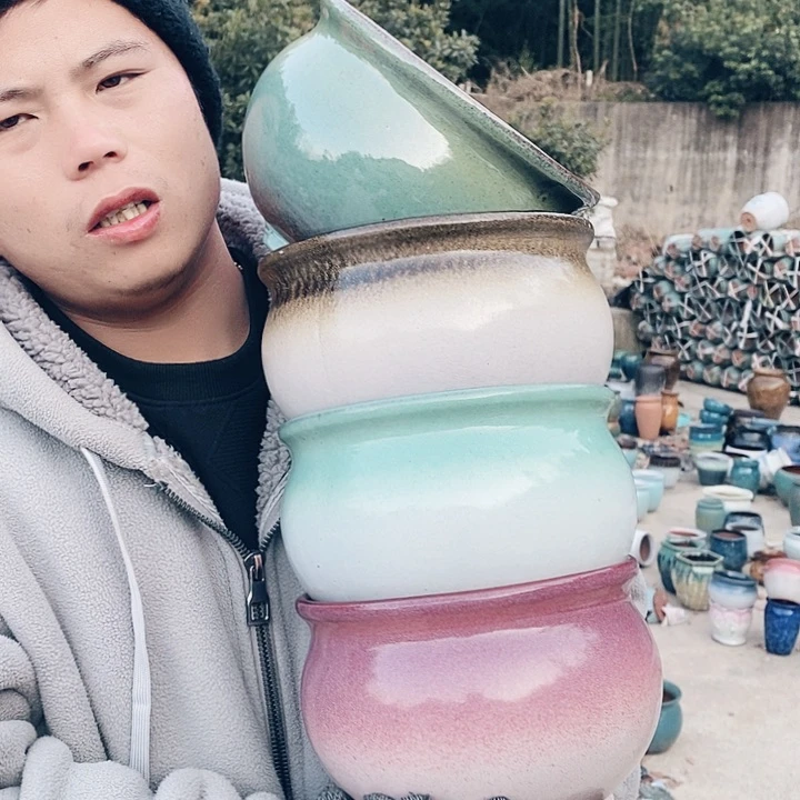 红陶正品高13口20