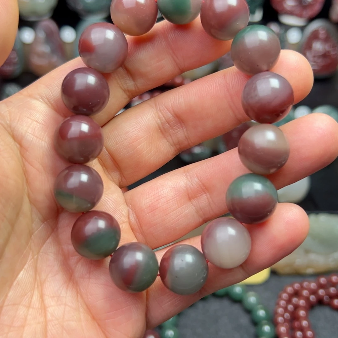 玛瑙/玉髓未镶嵌天然秦紫玉俏色雕刻挂饰